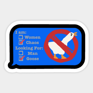 Goose Game Couples Shirt Sticker